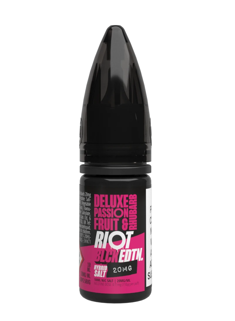 Riot Salt Deluxe Passionfruit & Rhubarb – Box of 10