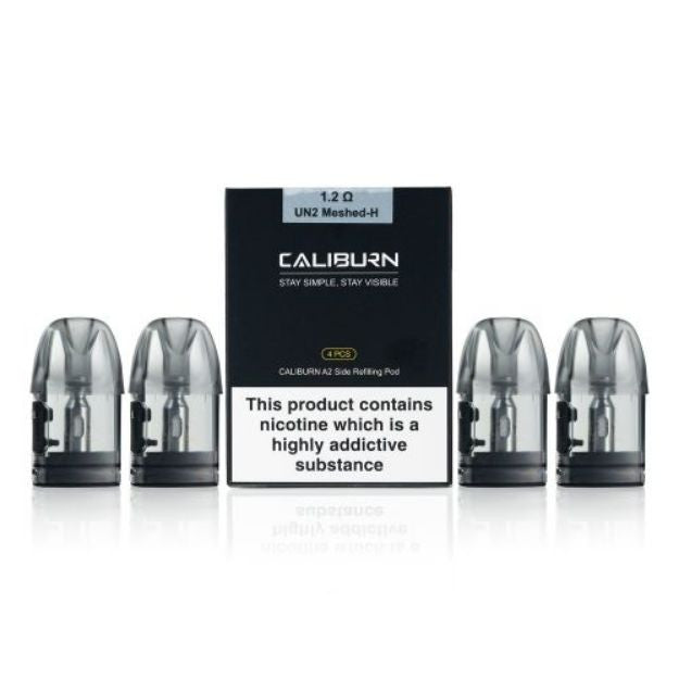 Uwell Caliburn A2S Side-Fill Replacement Pods 1.2Ω 2ml (Pack of 4)