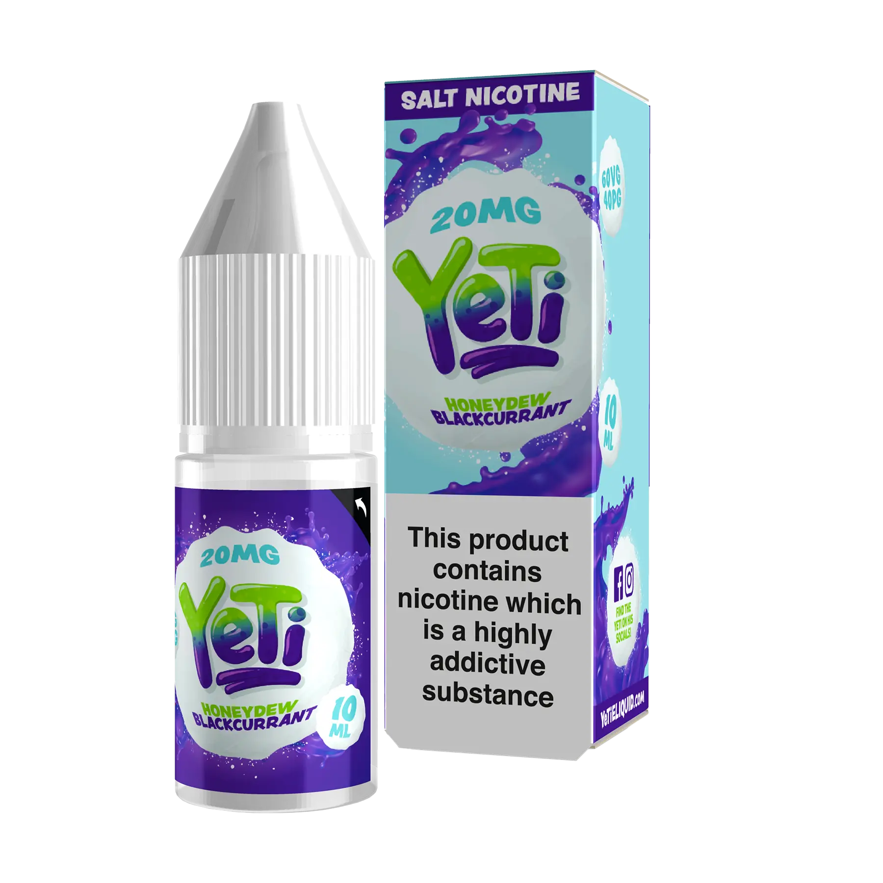 Yeti Honeydew Blackcurrant nic salt e-liquid 10ml product image