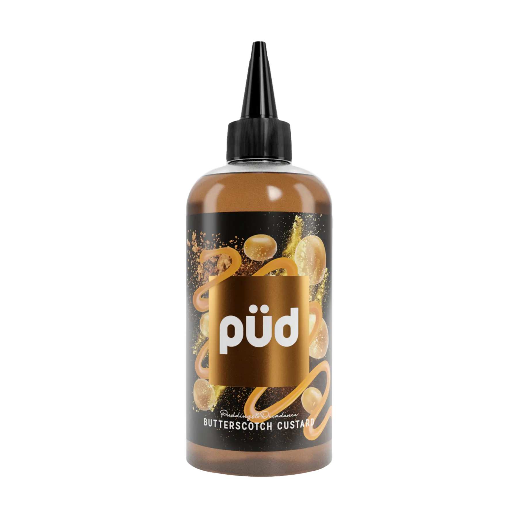PUD Butterscotch Custard 200ml shortfill e-liquid bottle