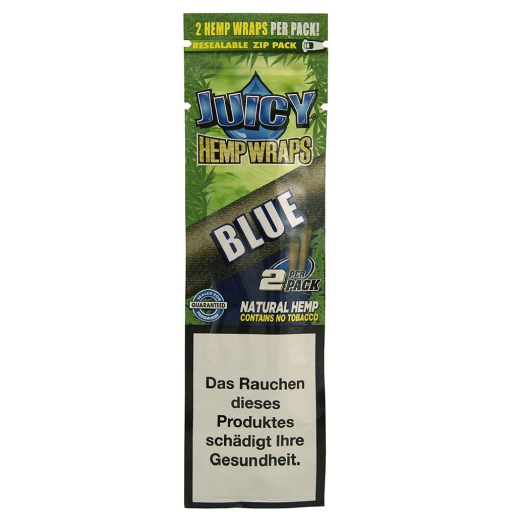 Juicy Jay's Black N' Blueberry hemp blunt wraps two pack