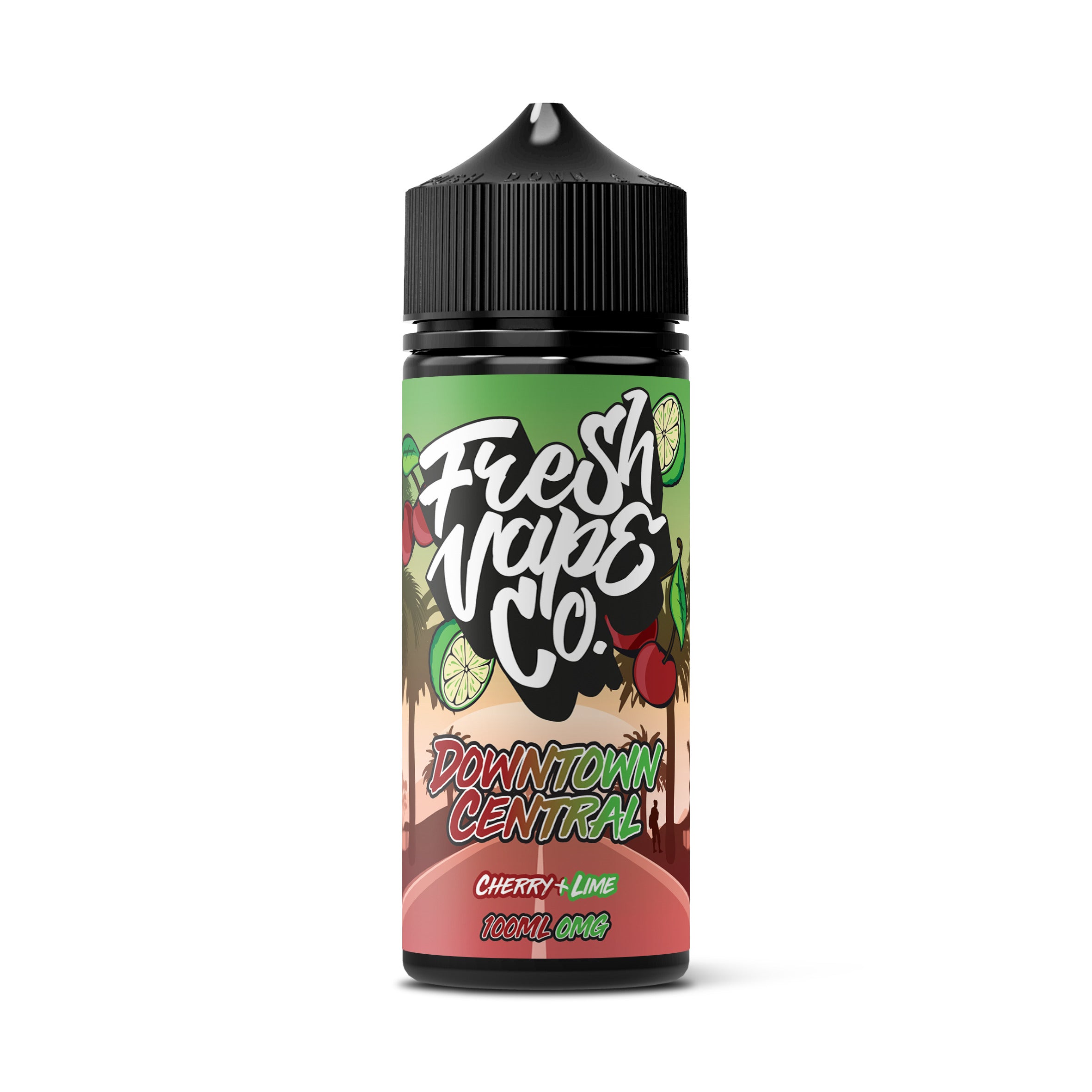 Fresh Vape Co - Downtown Central - Cherry & Lime - 100ml Shortfill Fresh Vape Co - Downtown Central - Cherry & Lime - 100ml Shortfill