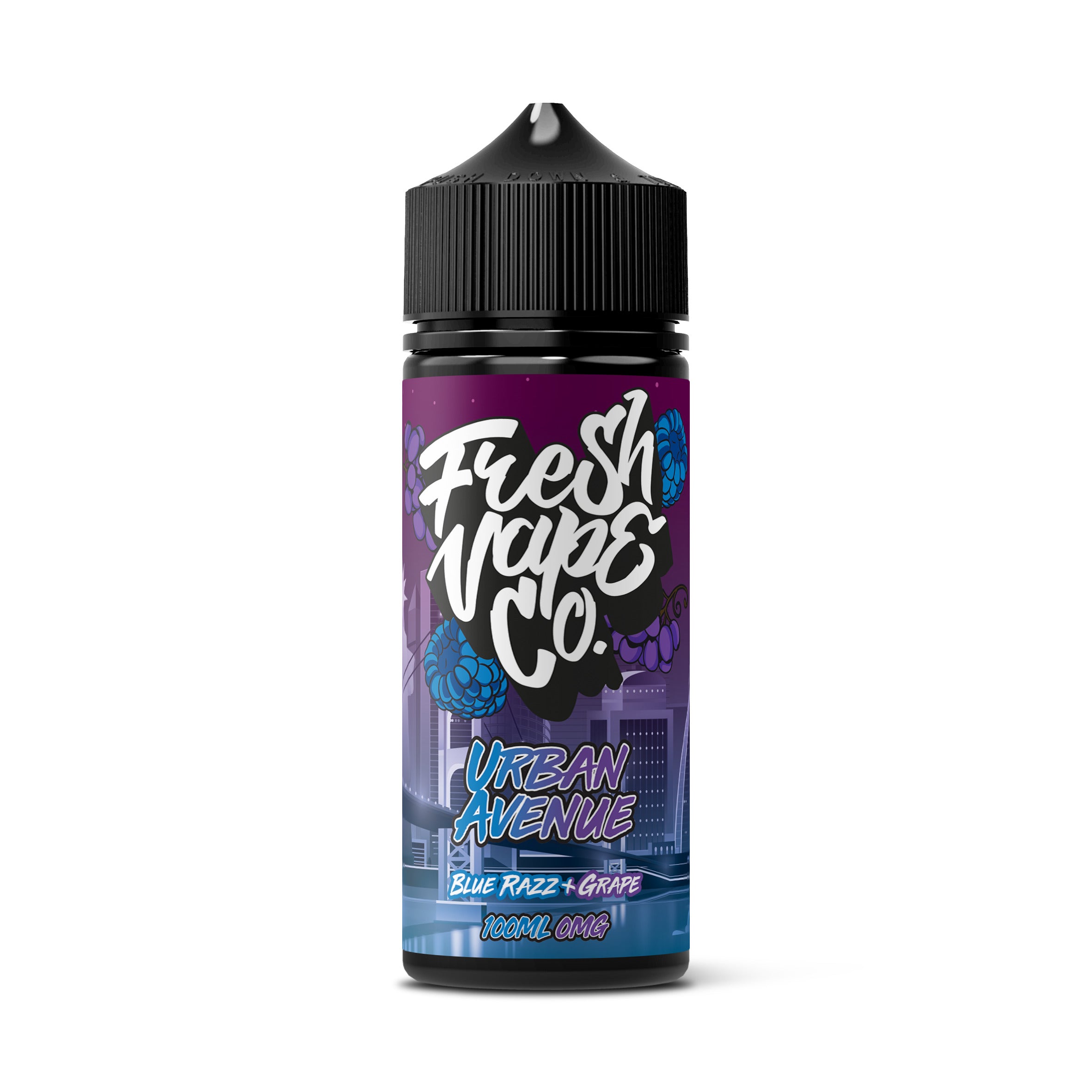 Fresh Vape Co - Urban Avenue - Blue Razz & Grape - 100ml Shortfill Fresh Vape Co - Urban Avenue - Blue Razz & Grape - 100ml Shortfill