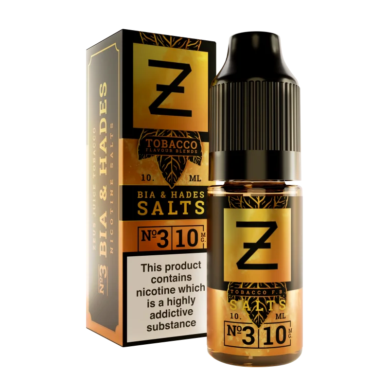 Zeus Juice Bia & Hades Tobacco Nic Salt E-Liquid 10ml