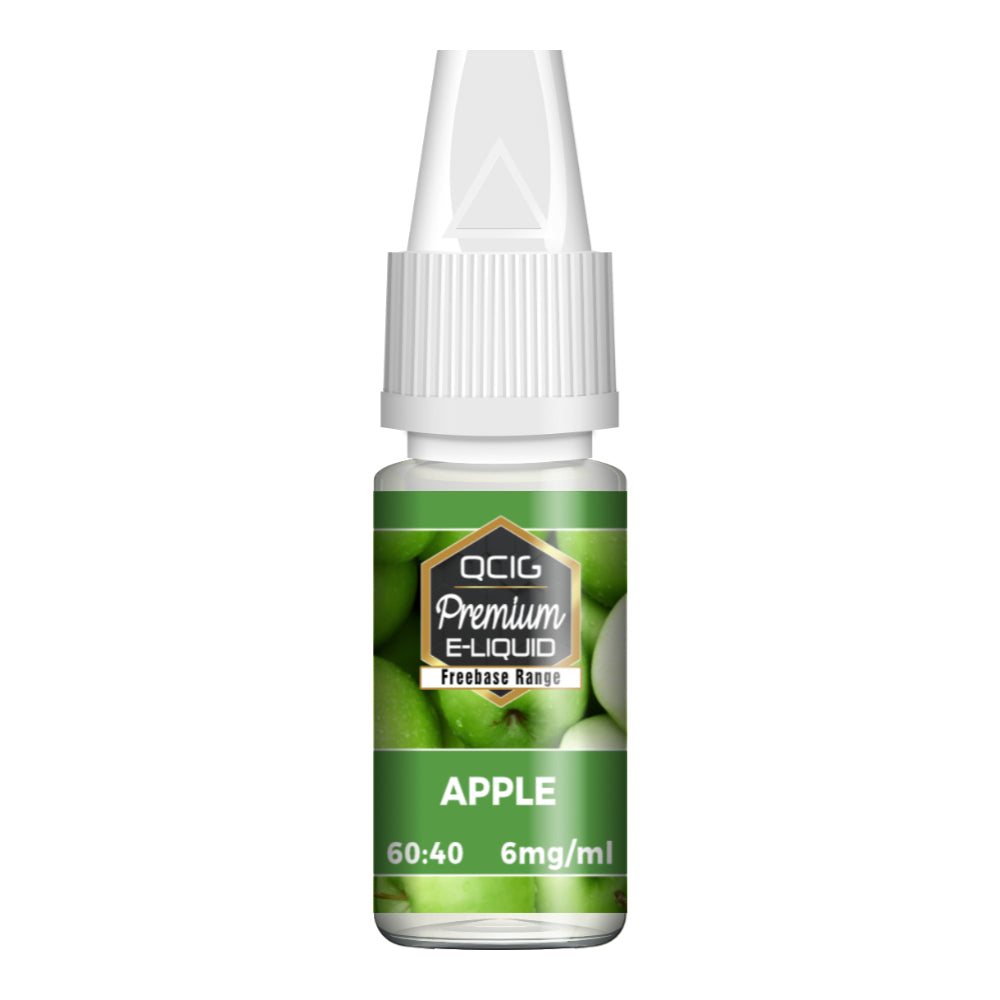 QCIG Apple E-Liquid 10ml – 6mg bottle