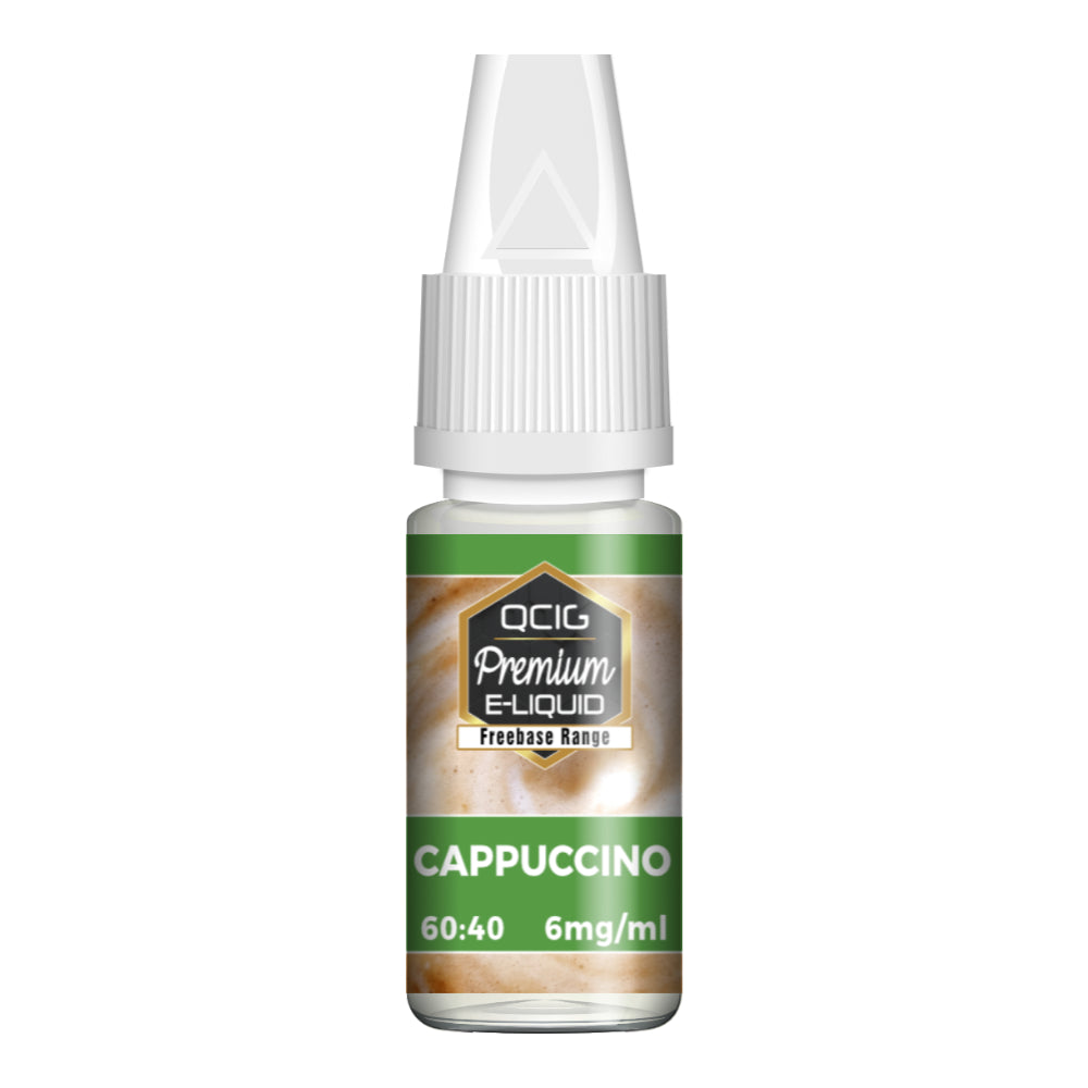 QCIG Cappuccino E-Liquid 10ml – 6mg bottle
