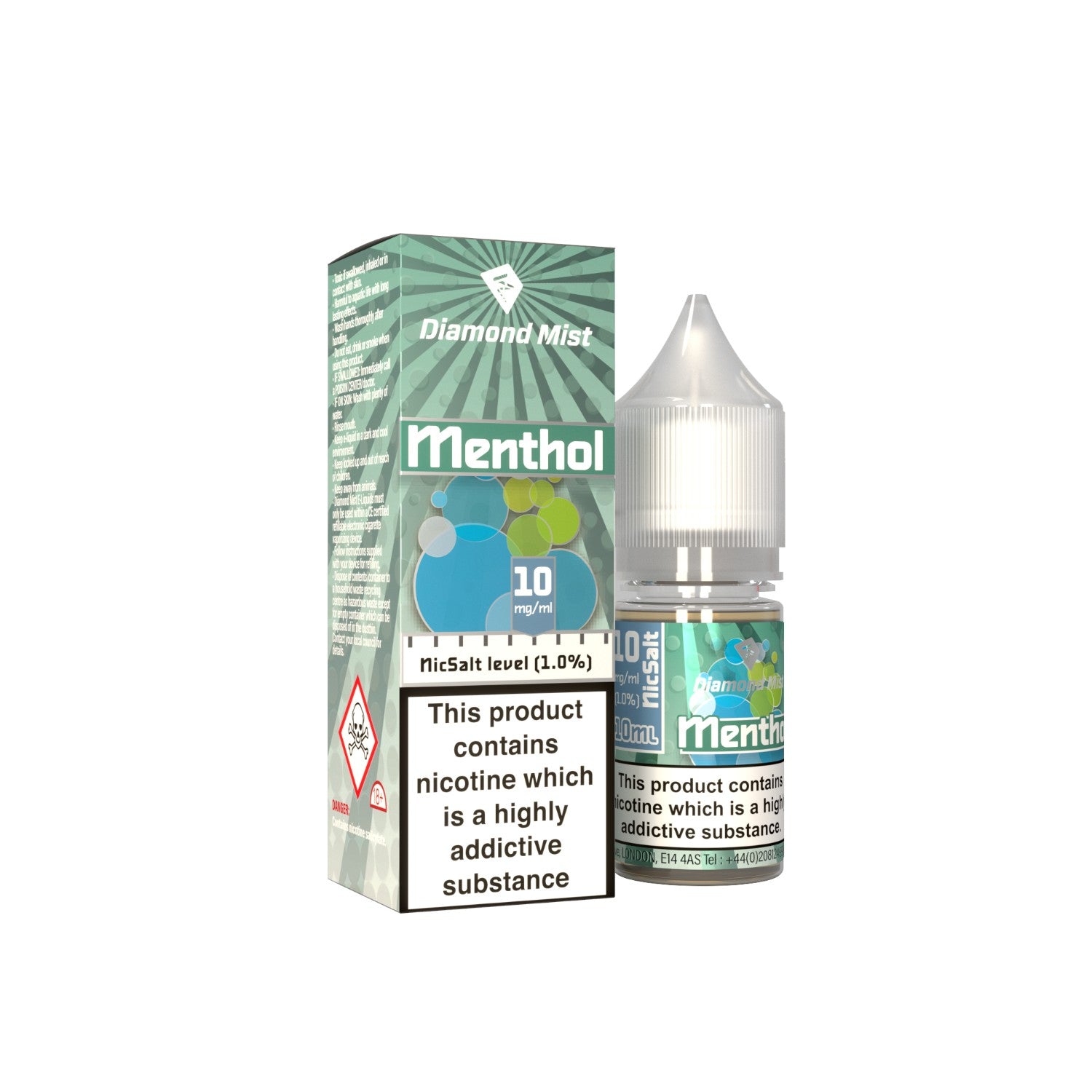 Diamond Mist Menthol Nic Salt E-liquid 10ml - 20mg Diamond Mist Menthol Nic Salt E-liquid 10ml - 20mg