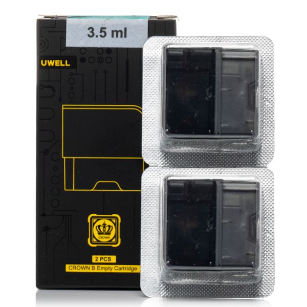 Uwell Crown B XL 3.5ml Empty Replacement Pods (Pack of 2) product pack