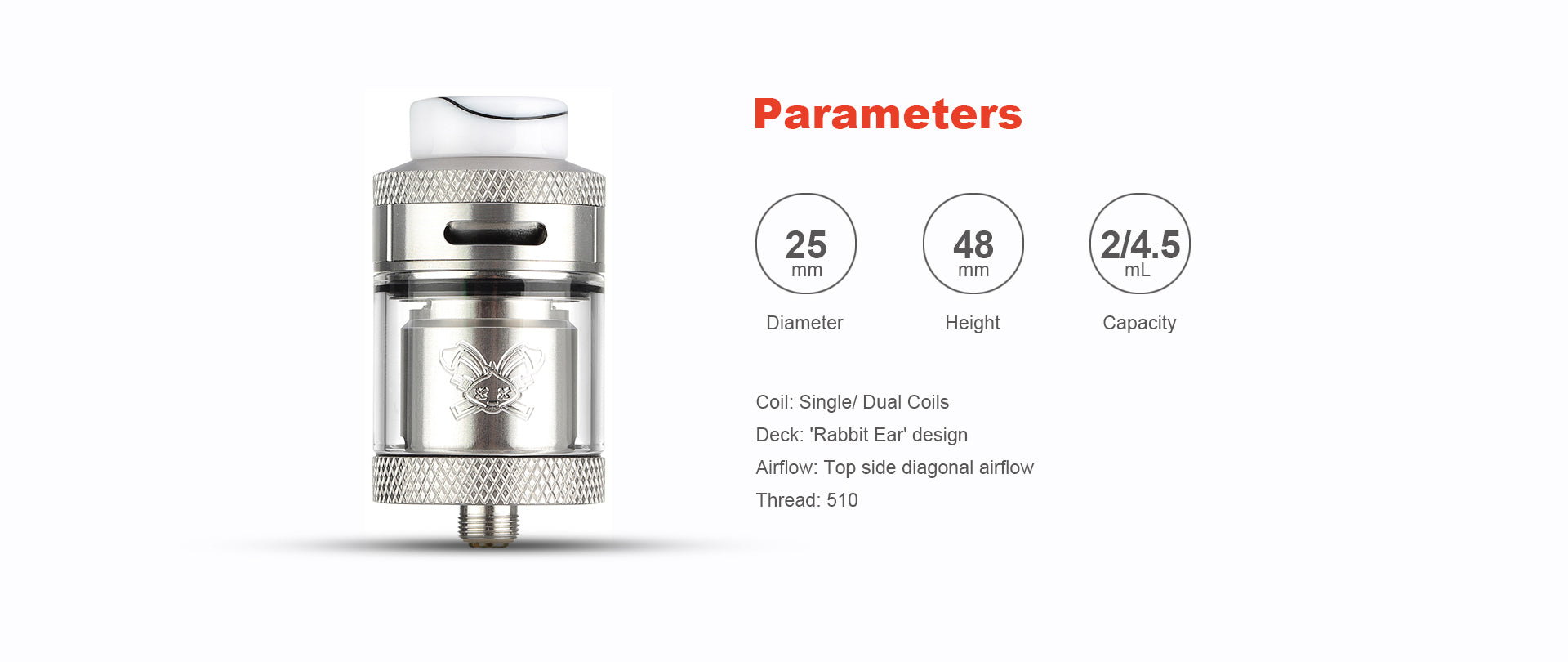 Hellvape Dead Rabbit RTA 25mm – Rainbow