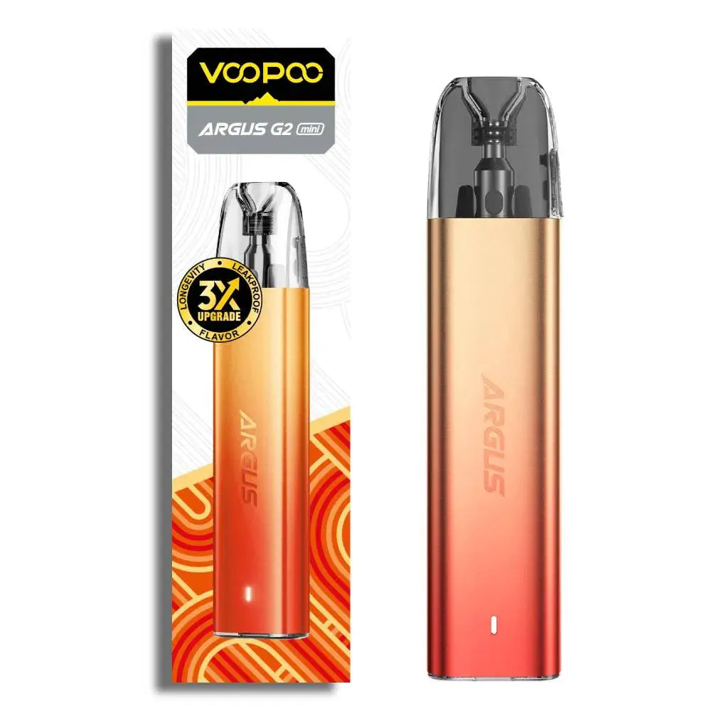 VOOPOO Argus G2 Mini two-kit pack in Sunset Orange