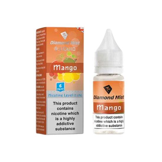 Diamond Mist Mango e-liquid 10ml 6mg bottle