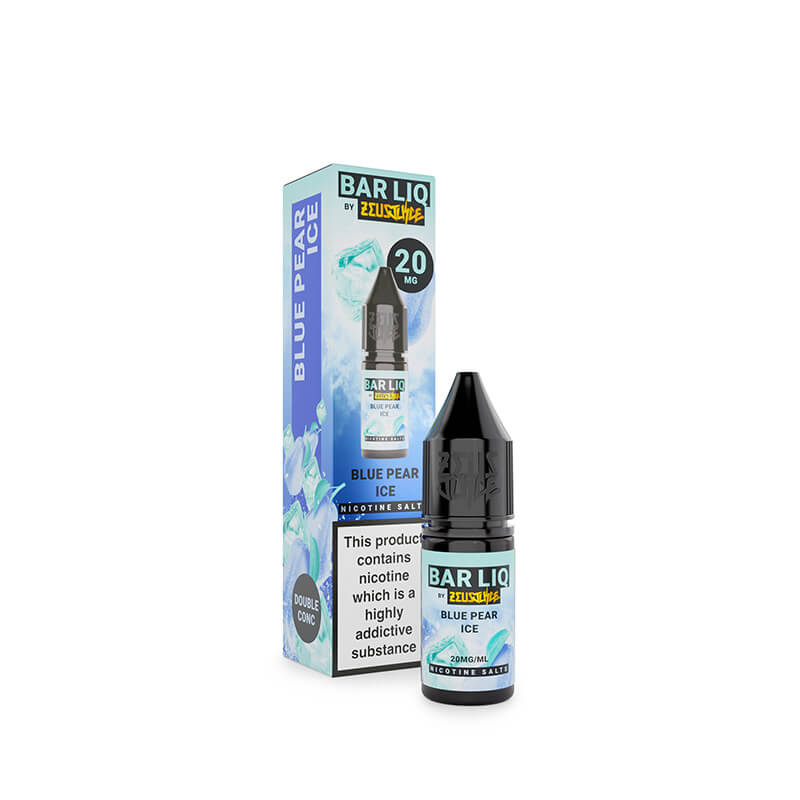 Zeus Bar Liq Blue Pear Ice 20mg nic salt e-liquid 10ml bottle