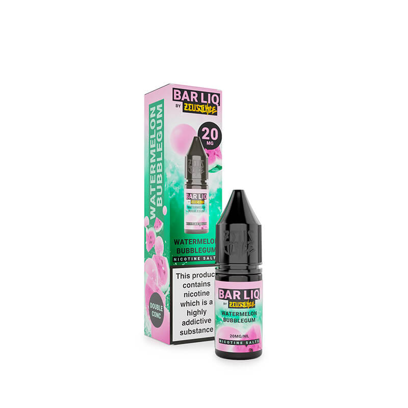 Zeus Bar Liq Watermelon Bubblegum 20mg nic salt e-liquid 10ml bottle