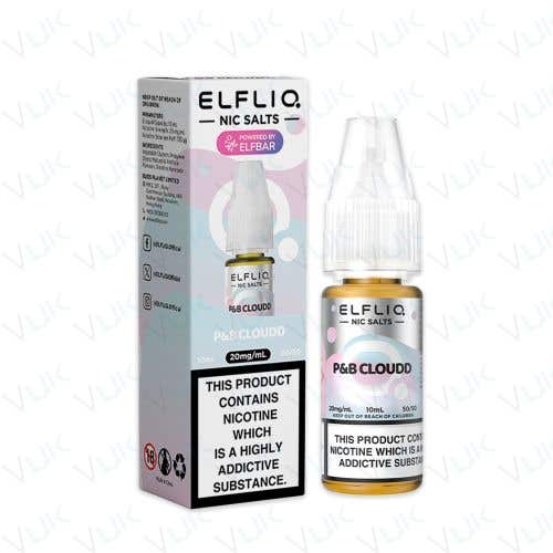 ELFLIQ P&B Cloudd Cotton Candy Ice nic salt e-liquid 10ml 20mg