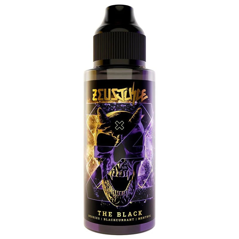 Zeus Juice The Black 100ml shortfill e-liquid bottle – 0mg