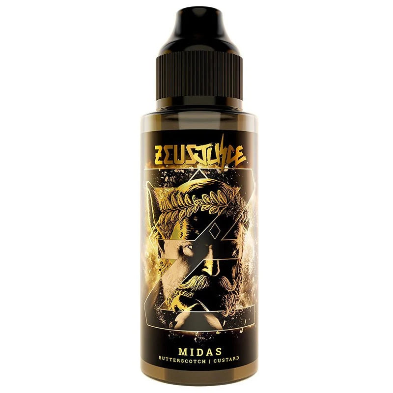 Zeus Juice Midas 100ml shortfill e-liquid bottle – 0mg