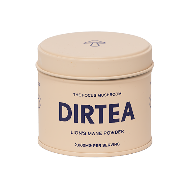 DIRTEA Lion's Mane Mushroom Powder Tin 60g – 30 Servings