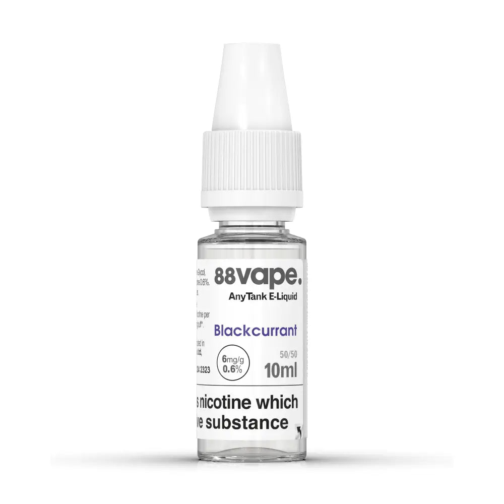 88Vape Blackcurrant E-Liquid 10ml - 6mg bottle