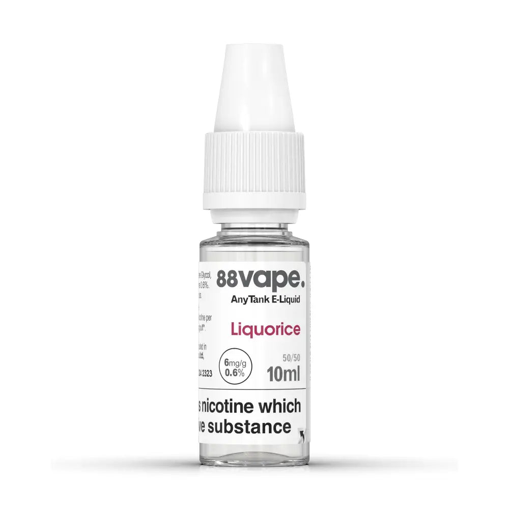 88Vape Liquorice E-Liquid 10ml – 6mg bottle