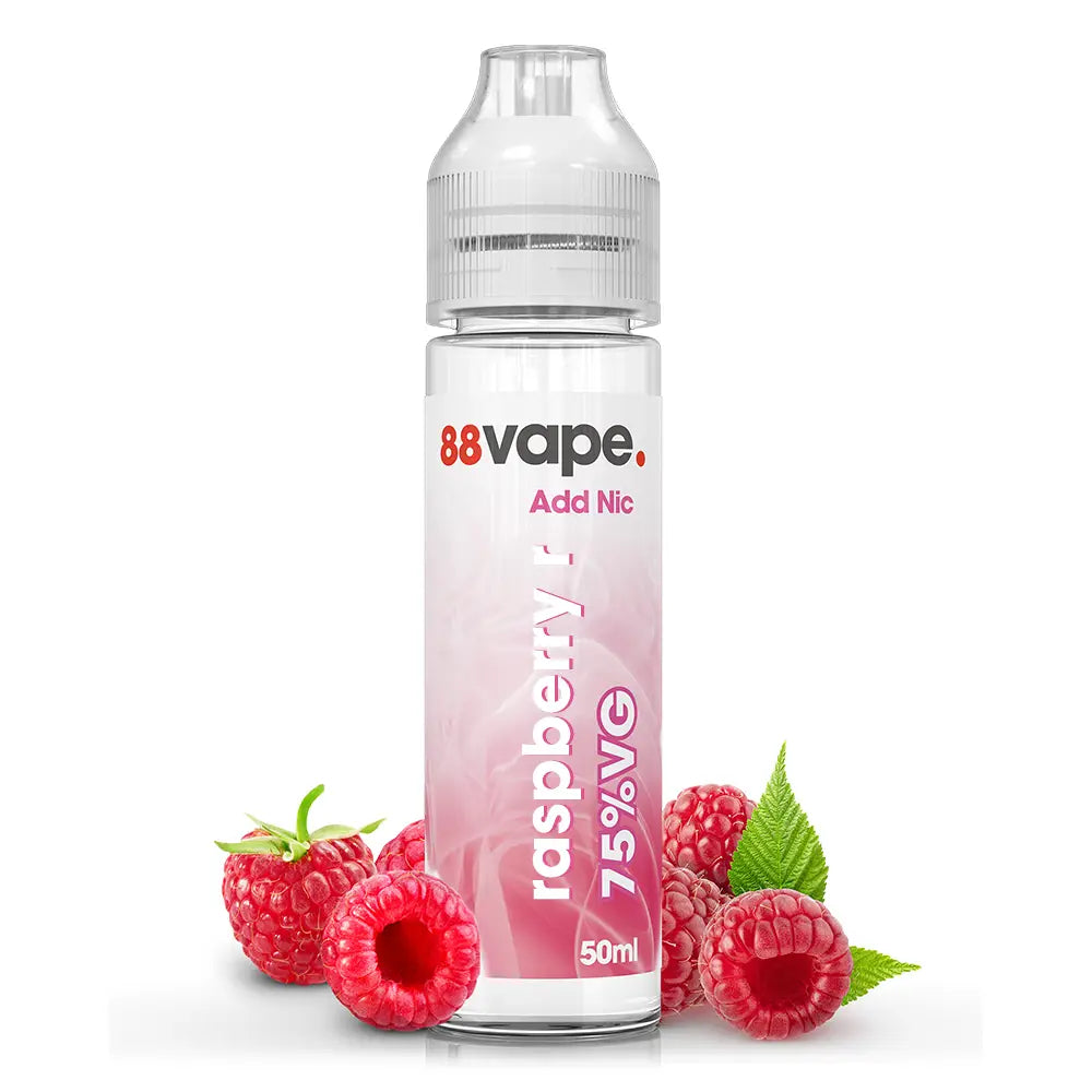 88Vape Raspberry R 50ml shortfill e-liquid bottle