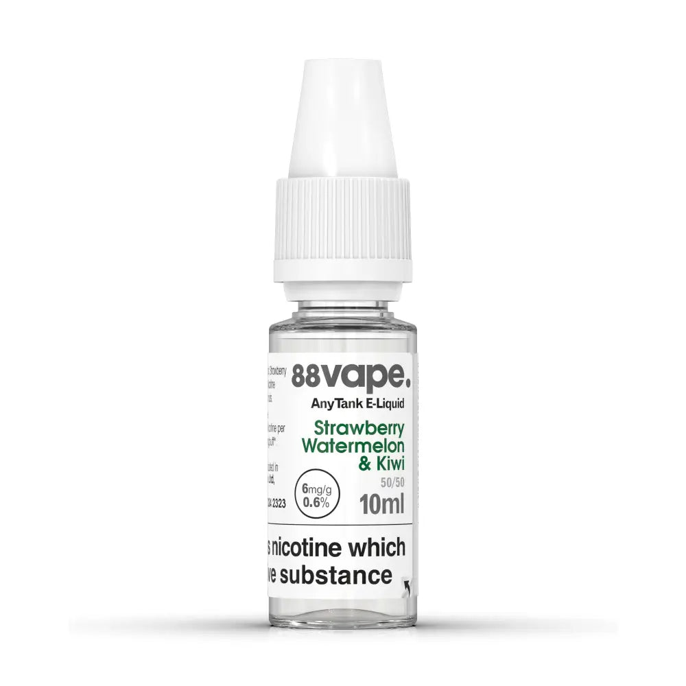 88Vape Strawberry, Kiwi & Watermelon 6mg e-liquid 10ml bottle