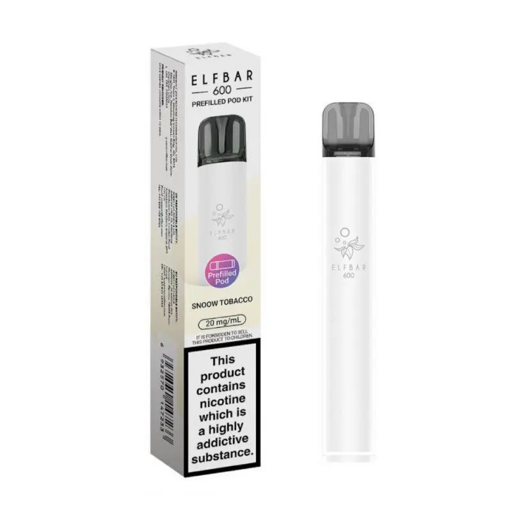 Elf Bar 600 Snoow Tobacco Prefilled Pod Kit 20mg