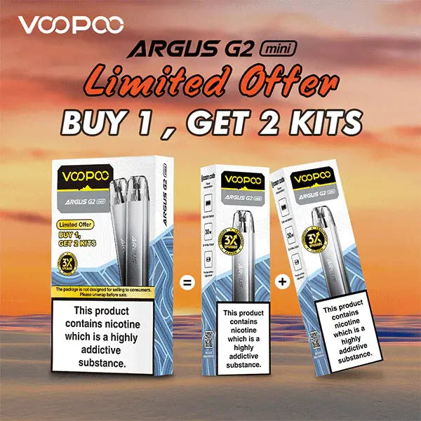 VOOPOO Argus G2 Mini buy one get one free two-kit promotional pack
