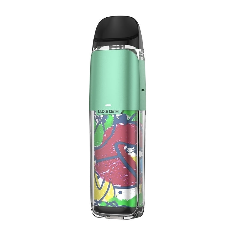 Vaporesso Luxe Q2 SE Abstract Green refillable pod kit side view