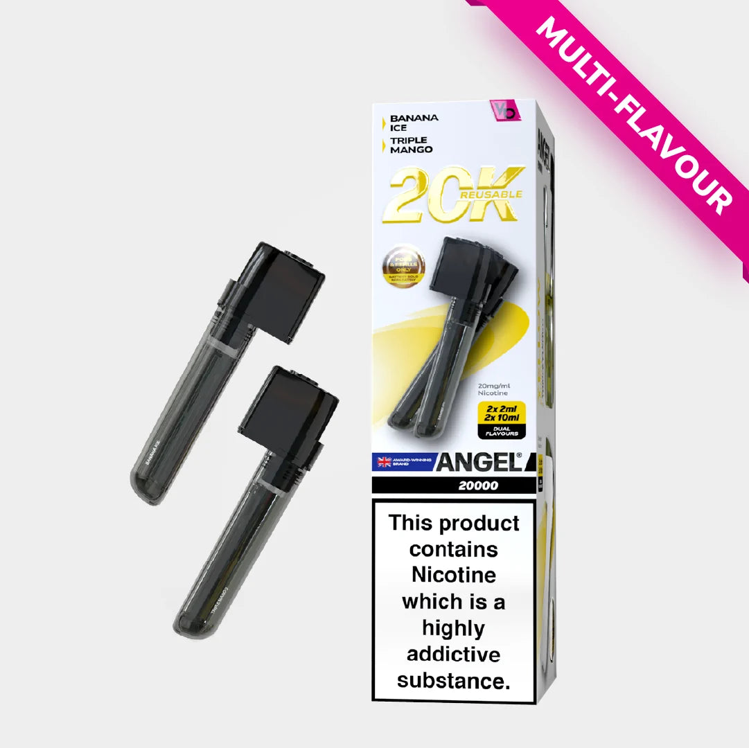 Vapes Bars Angel 20K replacement pod and refill pack – Yellow Edition – 20mg