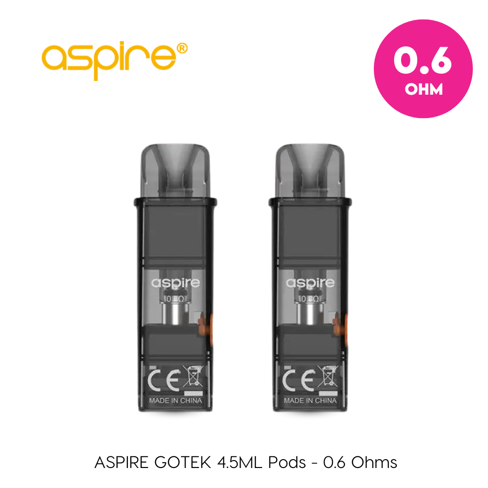 Aspire Gotek XL 4.5ml Replacement Pods 0.6Ω (Pack of 2)