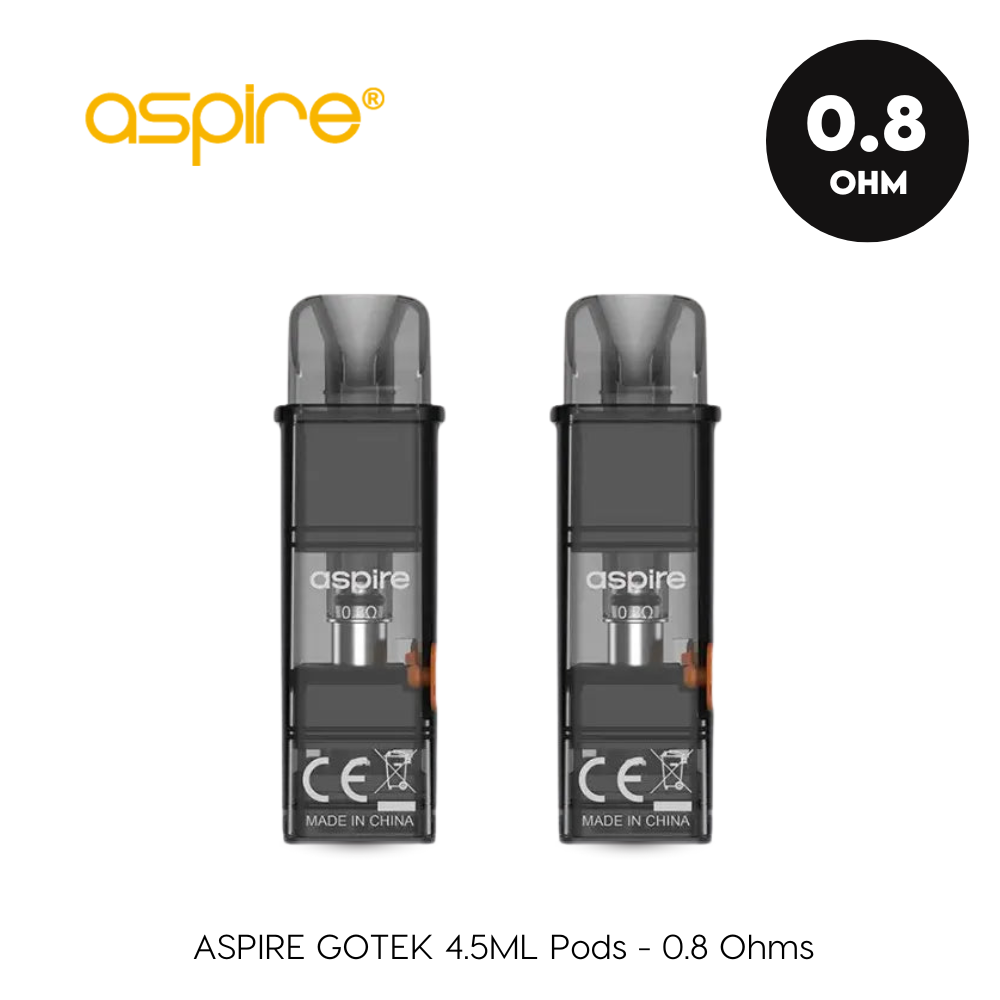 Aspire Gotek XL 4.5ml Replacement Pods 0.8Ω (Pack of 2)