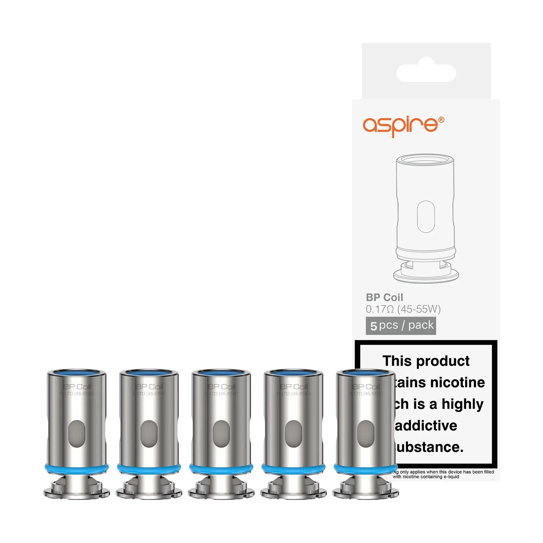 Aspire BP Replacement Coils (Pack of 5)