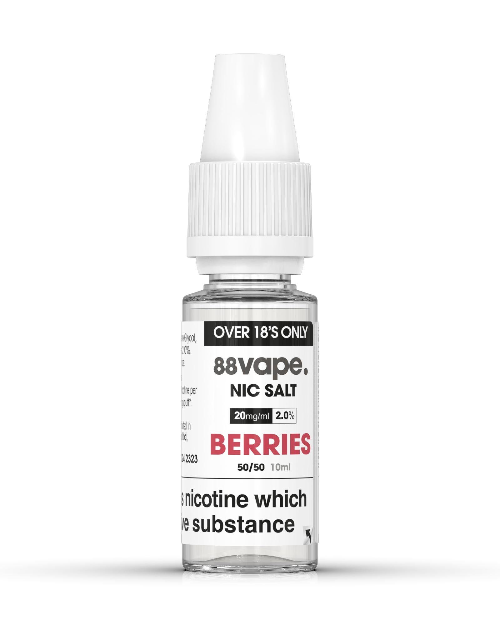88Vape Berries Nic Salt E-Liquid 10ml – 20mg