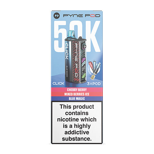 Pyne Pod Click 50K Berry Edition prefilled pod vape kit box – 20mg