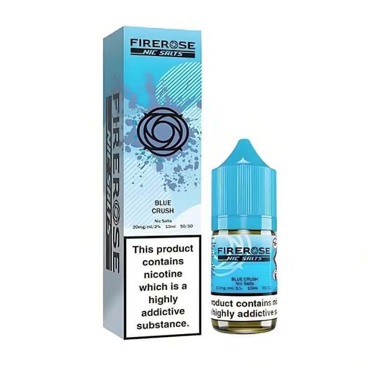 ELUX Fire Rose 5000 Blue Crush 10ml nic salt bottle and packaging