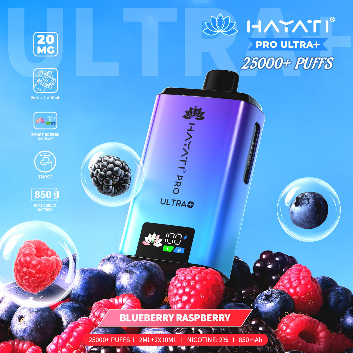 Hayati Pro Ultra Plus 25000 Prefilled Pod Kit 20mg | Buy 3, save 99p each