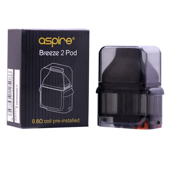 Aspire Breeze 2 2ml Replacement Pod with 0.6Ω Coil – 1 Pack