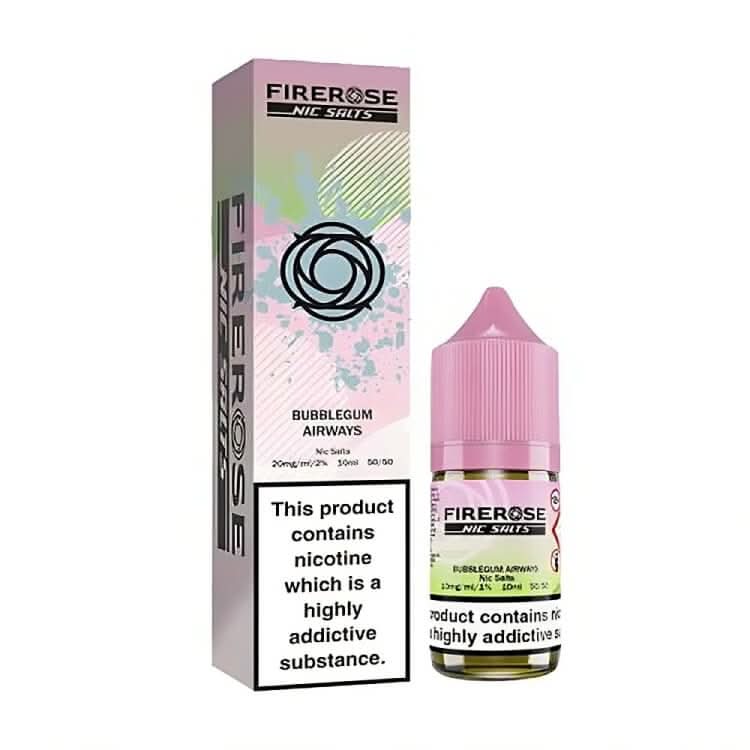 ELUX Fire Rose 5000 Bubblegum Airways Nic Salt E-Liquid 10ml 🔥 CLEARANCE 6 for £10 🔥