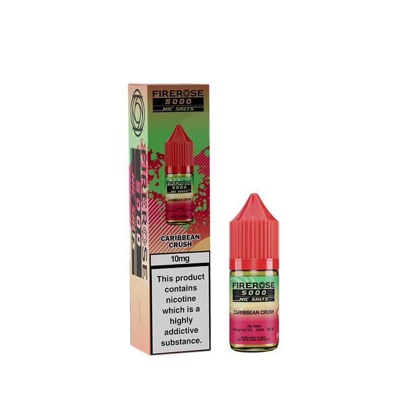 ELUX Fire Rose 5000 Caribbean Crush Nic Salt E-Liquid 10ml 🔥 CLEARANCE 6 for £10 🔥