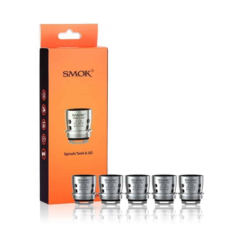 Smok Spirals, 0.3 Ohm Coils, Pack of 5, Hard to Find Vape Coils Smok Spirals, 0.3 Ohm Coils, Pack of 5, Hard to Find Vape Coils