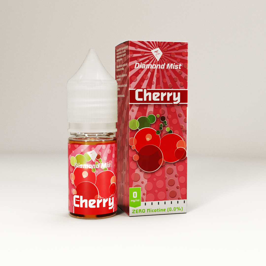 Diamond Mist Cherry e-liquid 10ml 0mg bottle