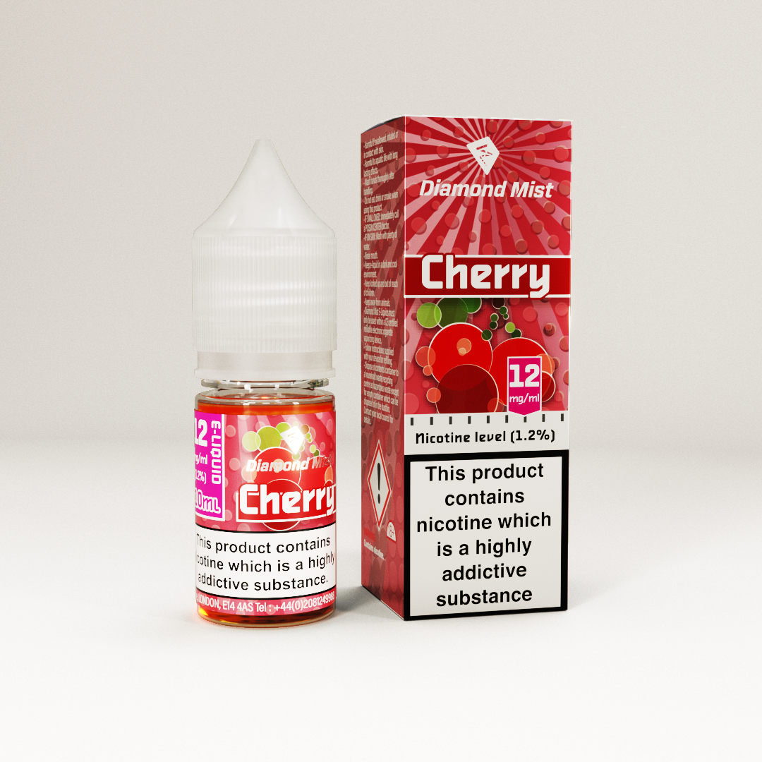 Diamond Mist Cherry e-liquid 10ml 12mg bottle