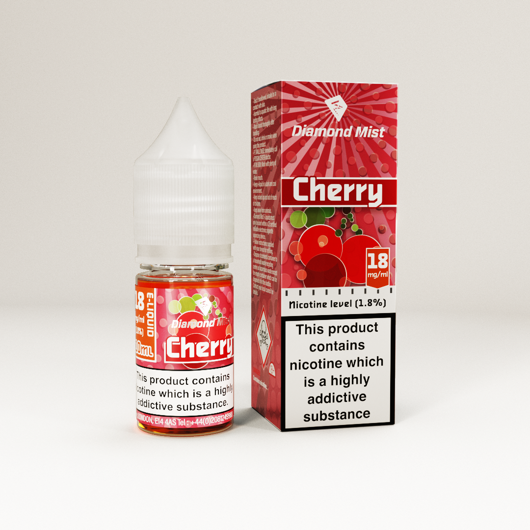 Diamond Mist Cherry e-liquid 10ml 18mg bottle