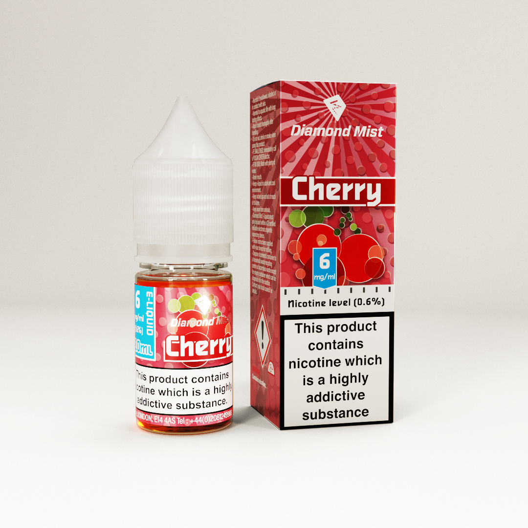 Diamond Mist Cherry e-liquid 10ml 6mg bottle