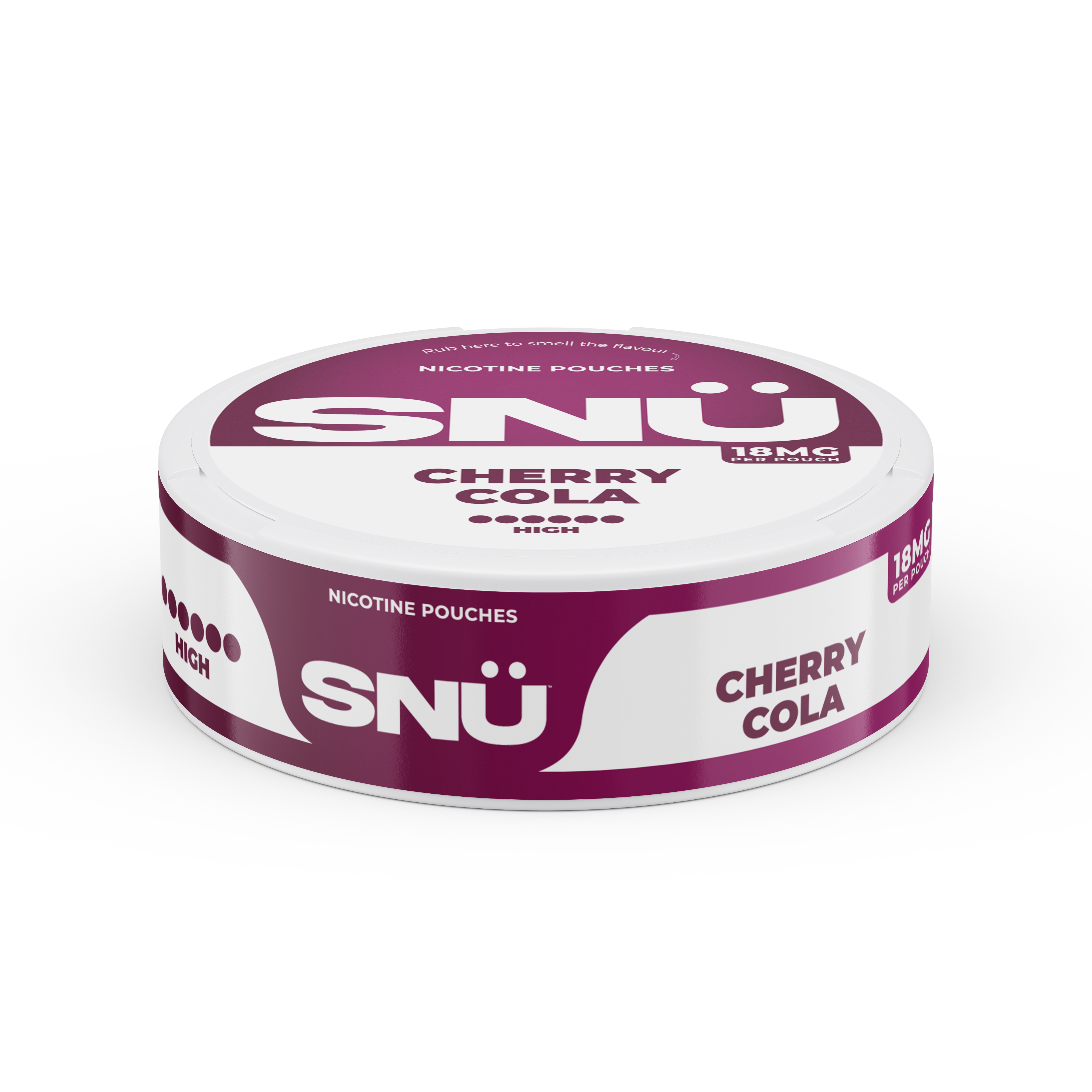 SNU Cherry Cola Nicotine Pouches – High – 18mg per pouch