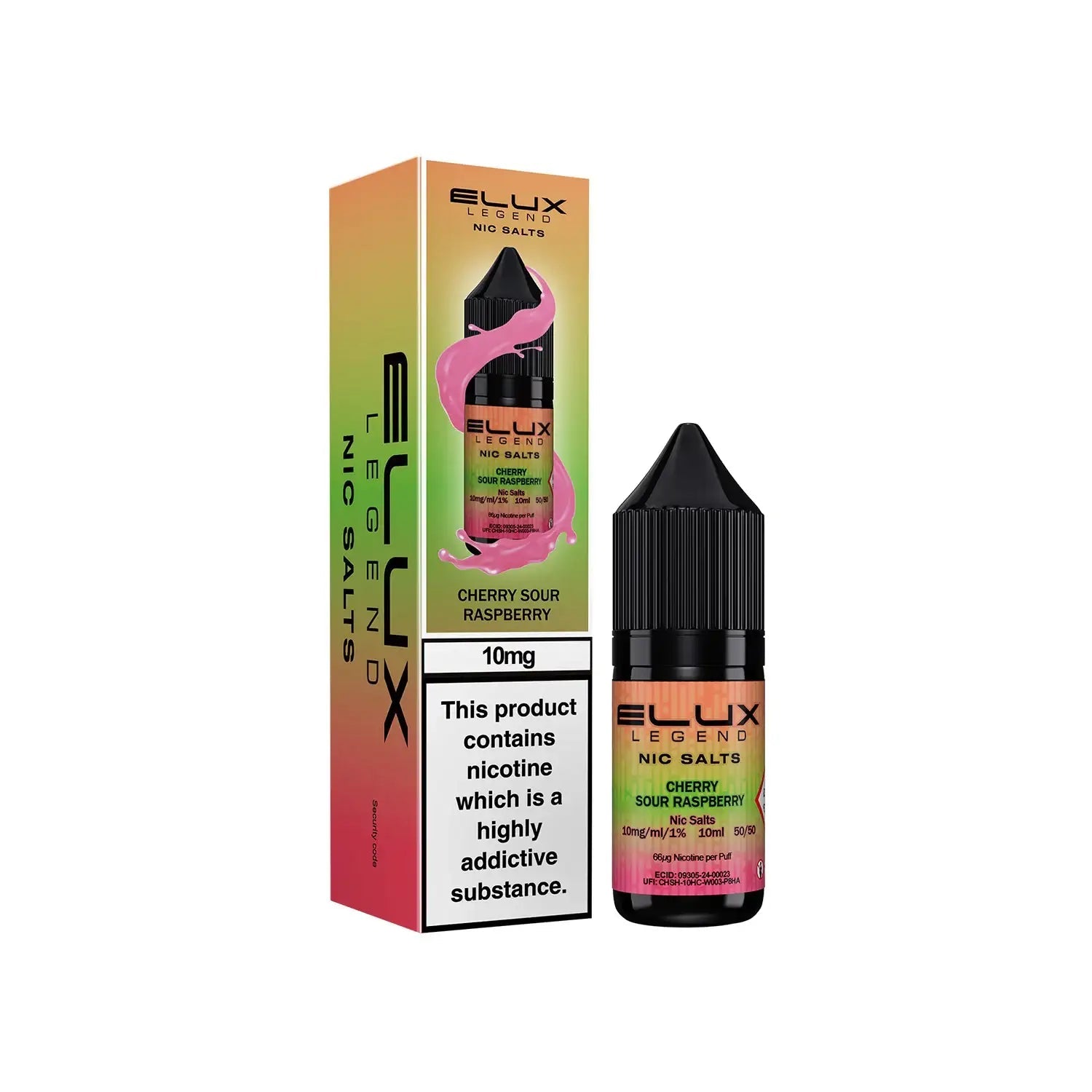ELUX Legend Cherry Sour Raspberry 10mg nic salt e-liquid 10ml