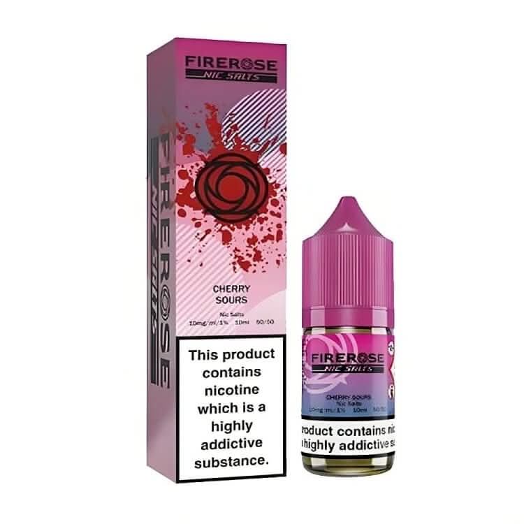 ELUX Fire Rose 5000 Cherry Sours Nic Salt E-Liquid 10ml 🔥 CLEARANCE 6 for £10 🔥