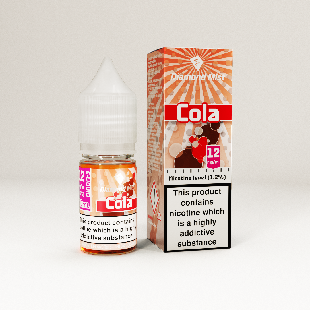 Diamond Mist Cola e-liquid 10ml 12mg bottle