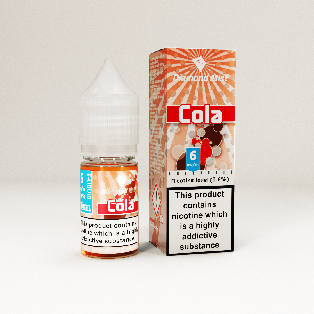Diamond Mist Cola e-liquid 10ml 6mg bottle