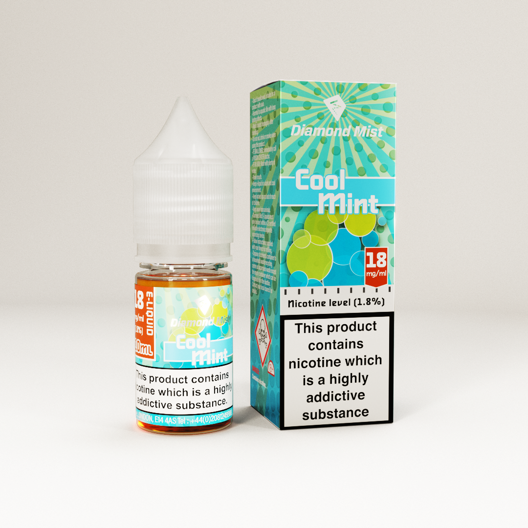 Diamond Mist Cool Mint e-liquid 10ml 18mg bottle